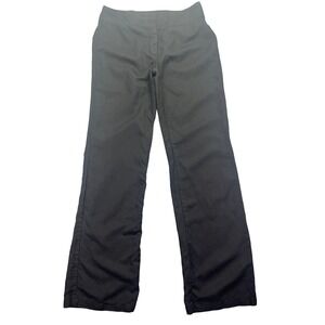 Eileen Fisher Linen Blend Black Pants Career Casual Trousers Size 6 Fits‎ 30"